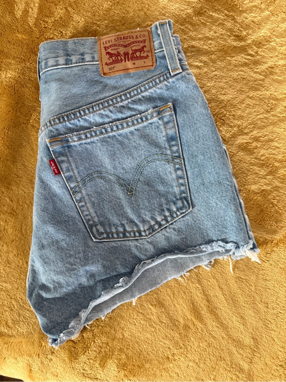 Levi's Light Blue Denim Jean Shorts